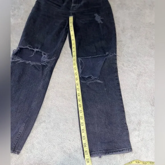 A&F Vintage Stretch Denim - Curve Love Ultra High Rise 90s Straight /size: 28/6S - Picture 9 of 9